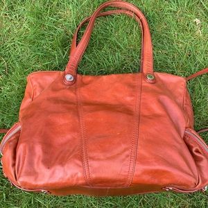 Francesco Biasia red leather bag